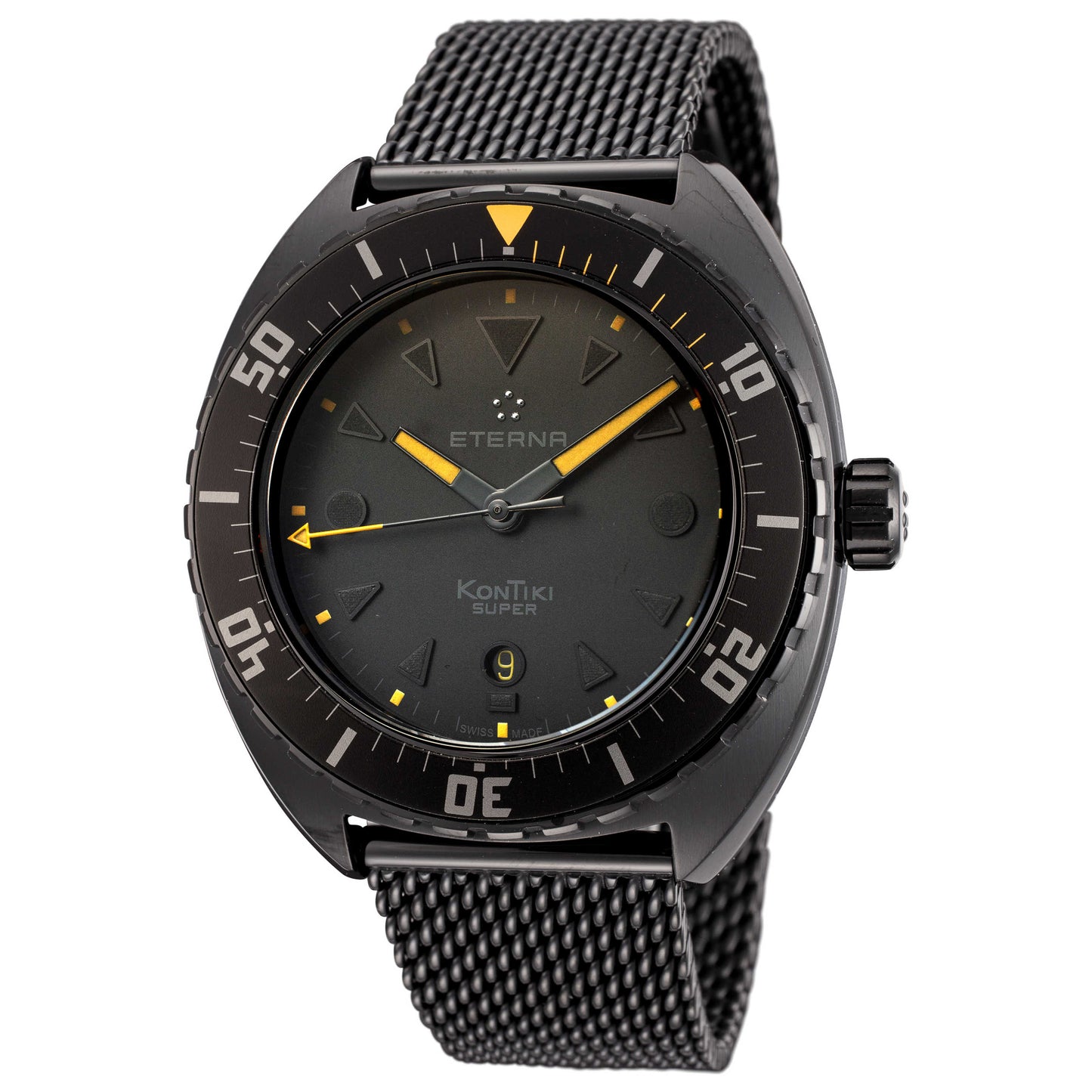 Front view of Eterna KonTiki Men's Automatic Watch 1273-43-41-1719