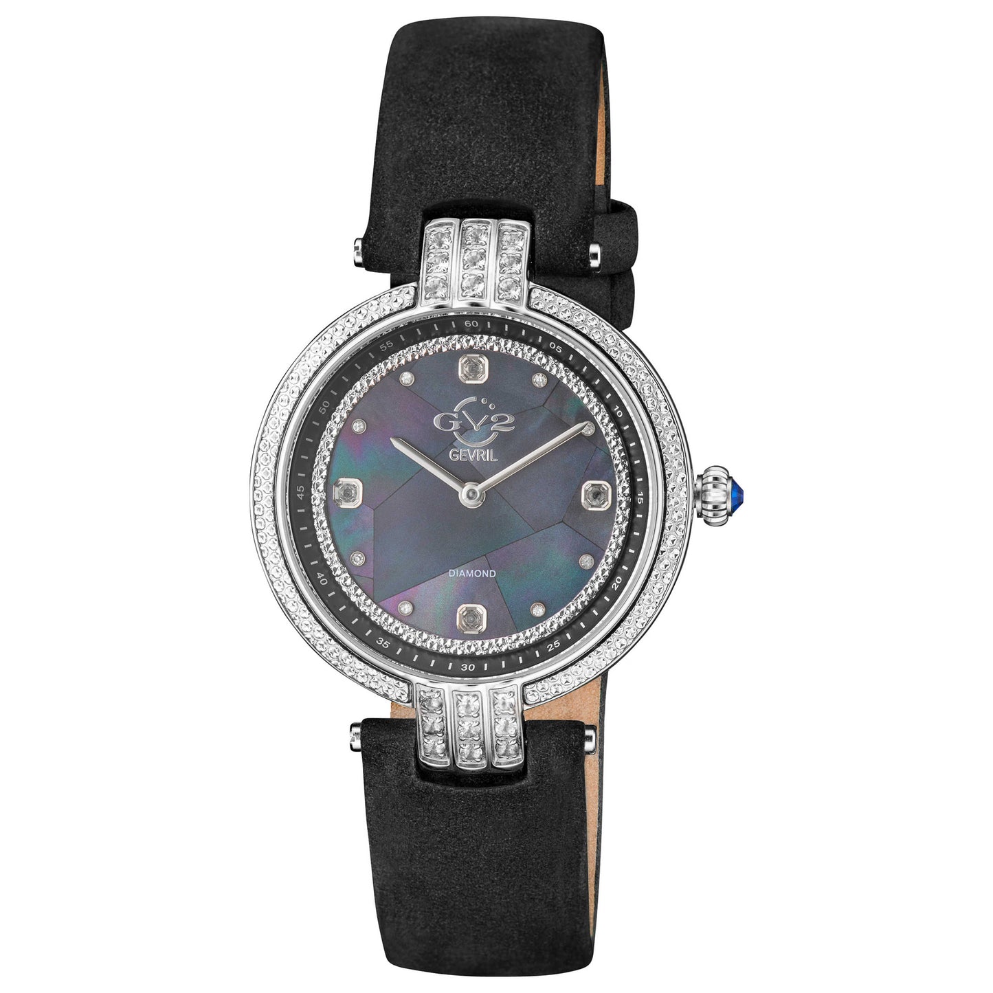 Front view of GV2 by Gevril Matera Diamond Women's Quartz Watch 12800