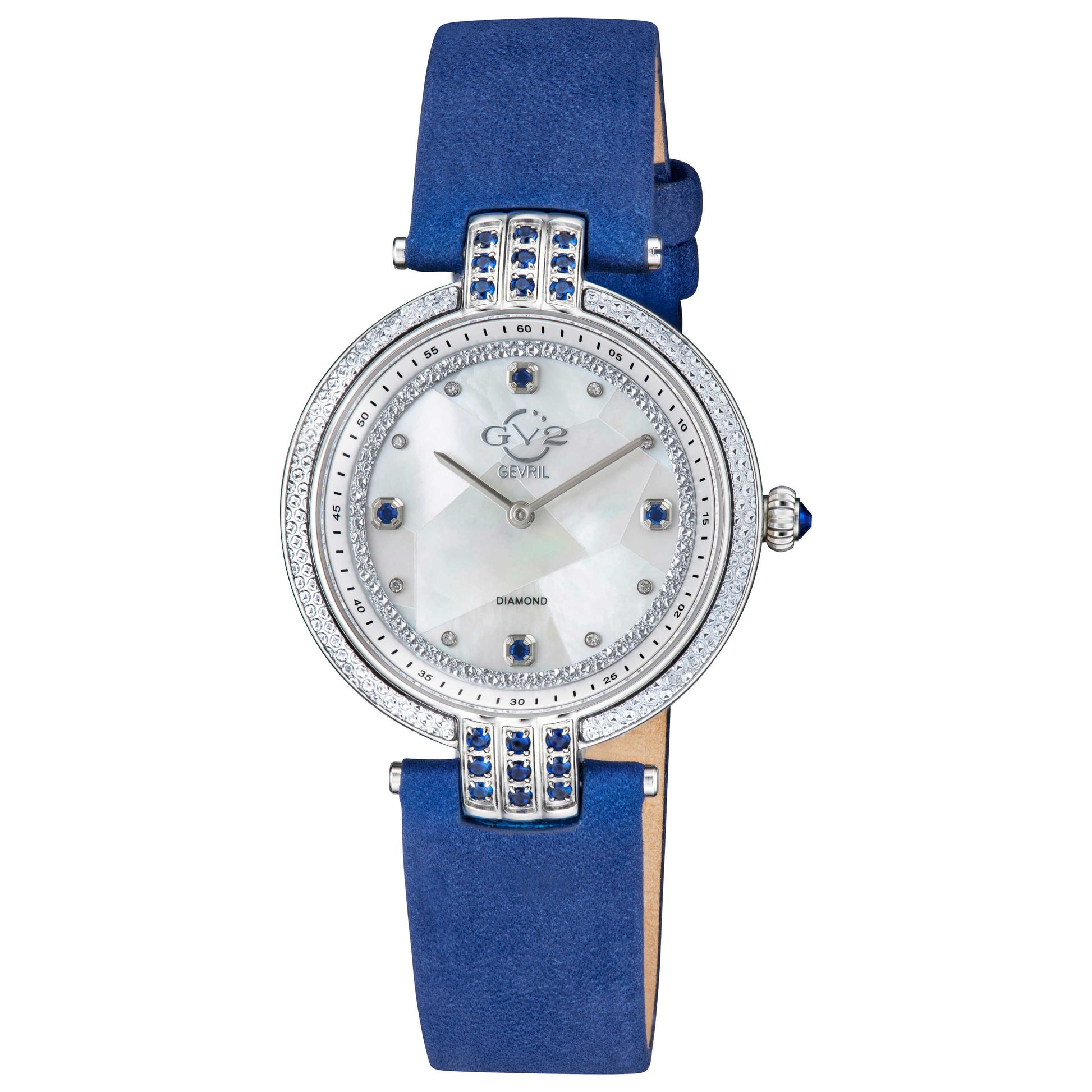 Front view of GV2 by Gevril Matera Diamond Women's Quartz Watch 12801