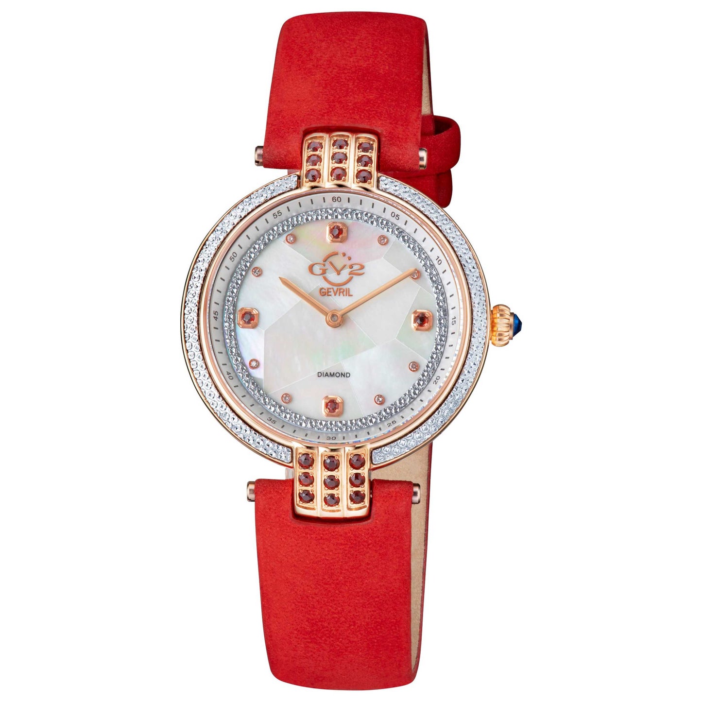 Front view of GV2 by Gevril Matera Diamond Women's Quartz Watch 12804