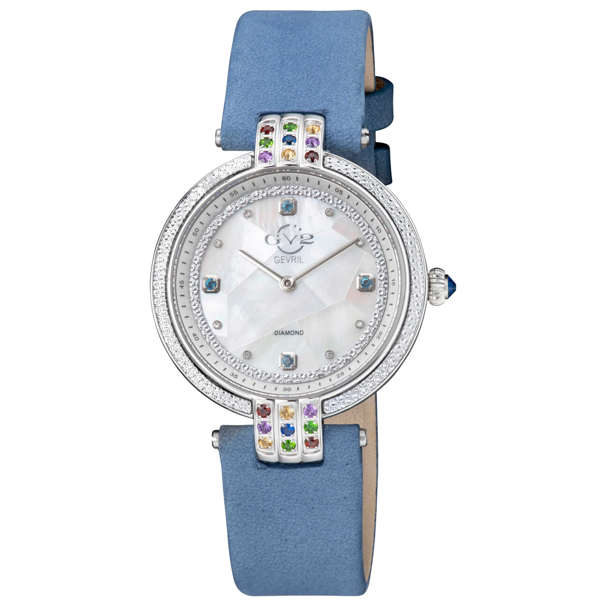Front view of GV2 by Gevril Matera Diamond Women's Quartz Watch 12806