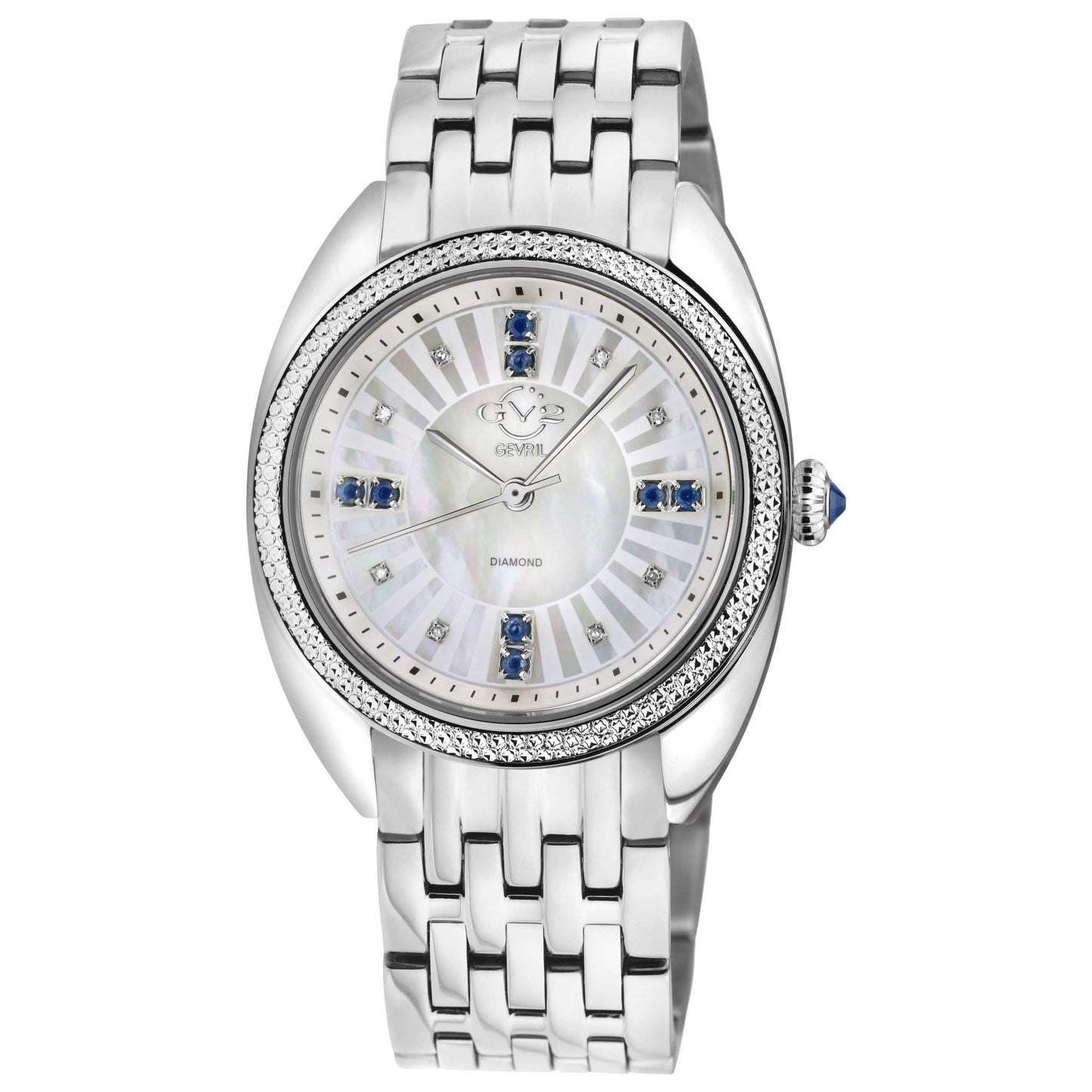 Front view of GV2 by Gevril Palermo Diamond Women's Quartz Watch 13101B