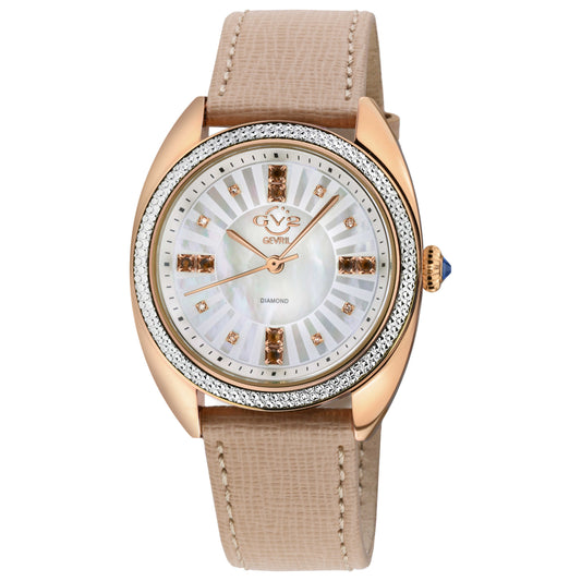 Front view of GV2 by Gevril Palermo Diamond Women's Quartz Watch 13103