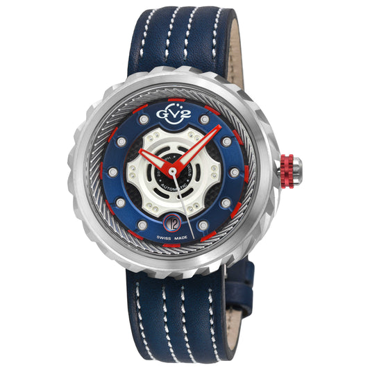 Front view of GV2 by Gevril Motorcycle Men's Automatic Watch 13201