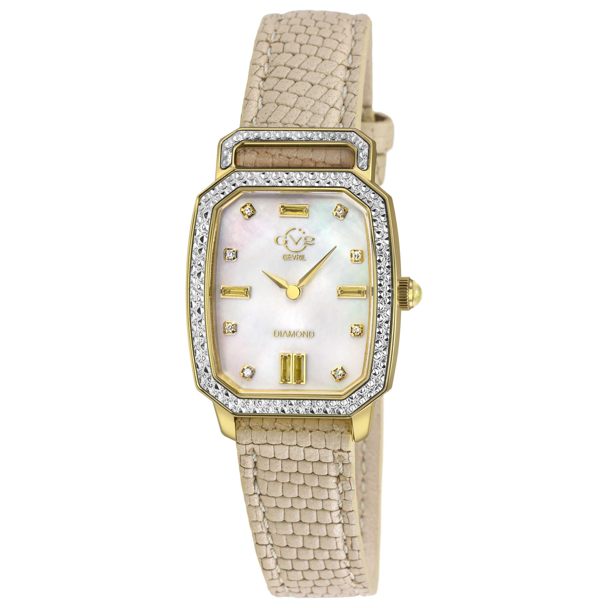 Front view of GV2 by Gevril Pavia Diamond Women's Quartz Watch 13404