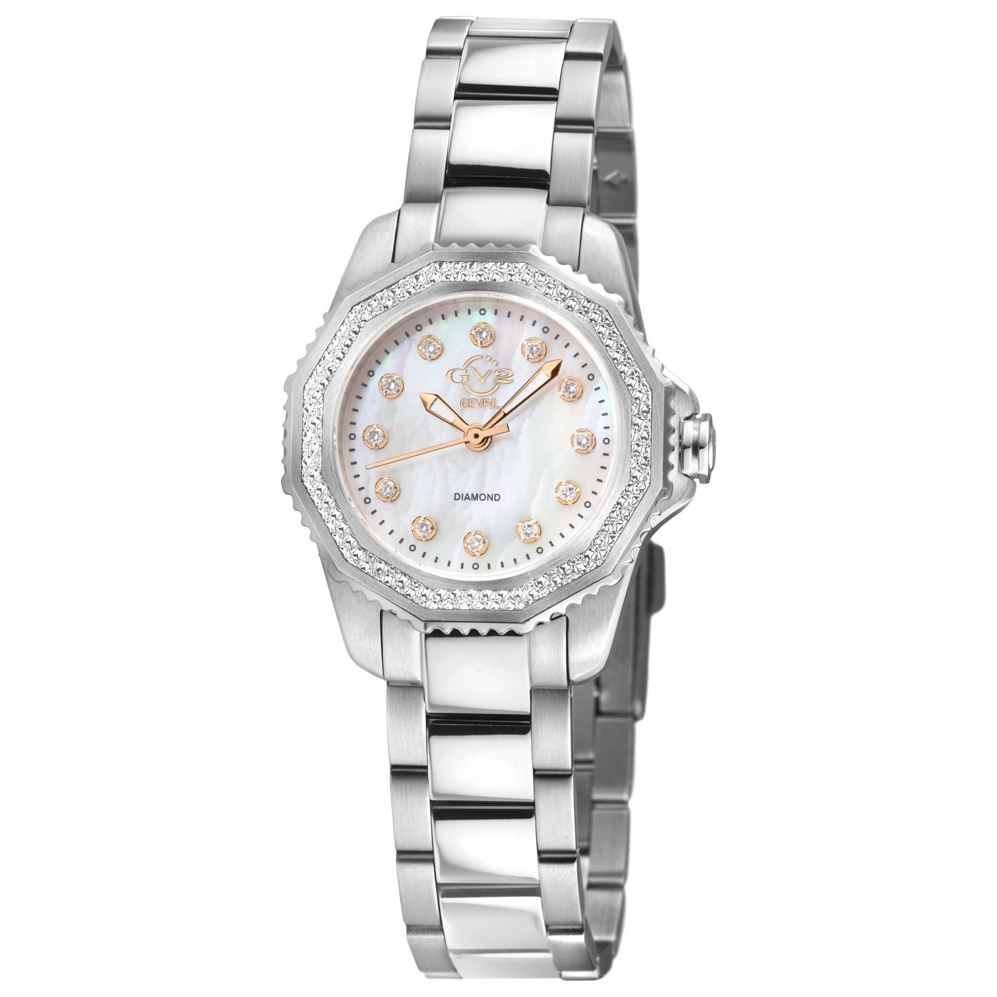 Front view of GV2 by Gevril Cortina Women's Quartz Watch 13500B