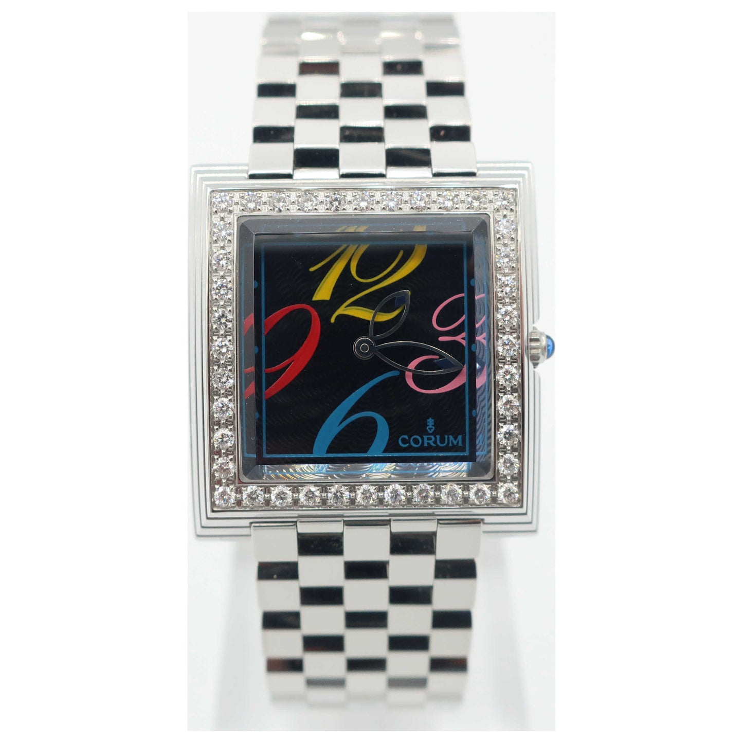 Front view of Corum Pyramid Women's Swiss Quartz (Battery-Powered) Watch 138-341470521BN04-SD