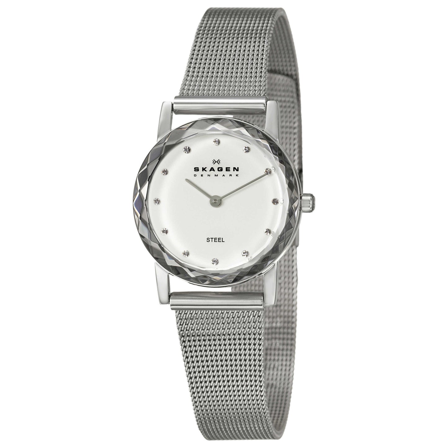 Front view of Skagen Mesh Women's Japanese Quartz (Battery-Powered) Watch 139SSS