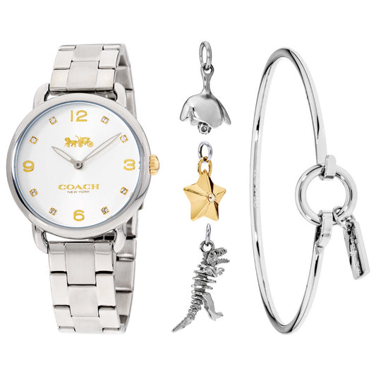 Front view of Coach Delancey Gift Set Women's Quartz Watch 14000056