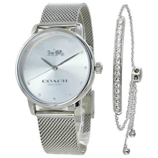 Front view of Coach Grand Women's Quartz Watch 14000076