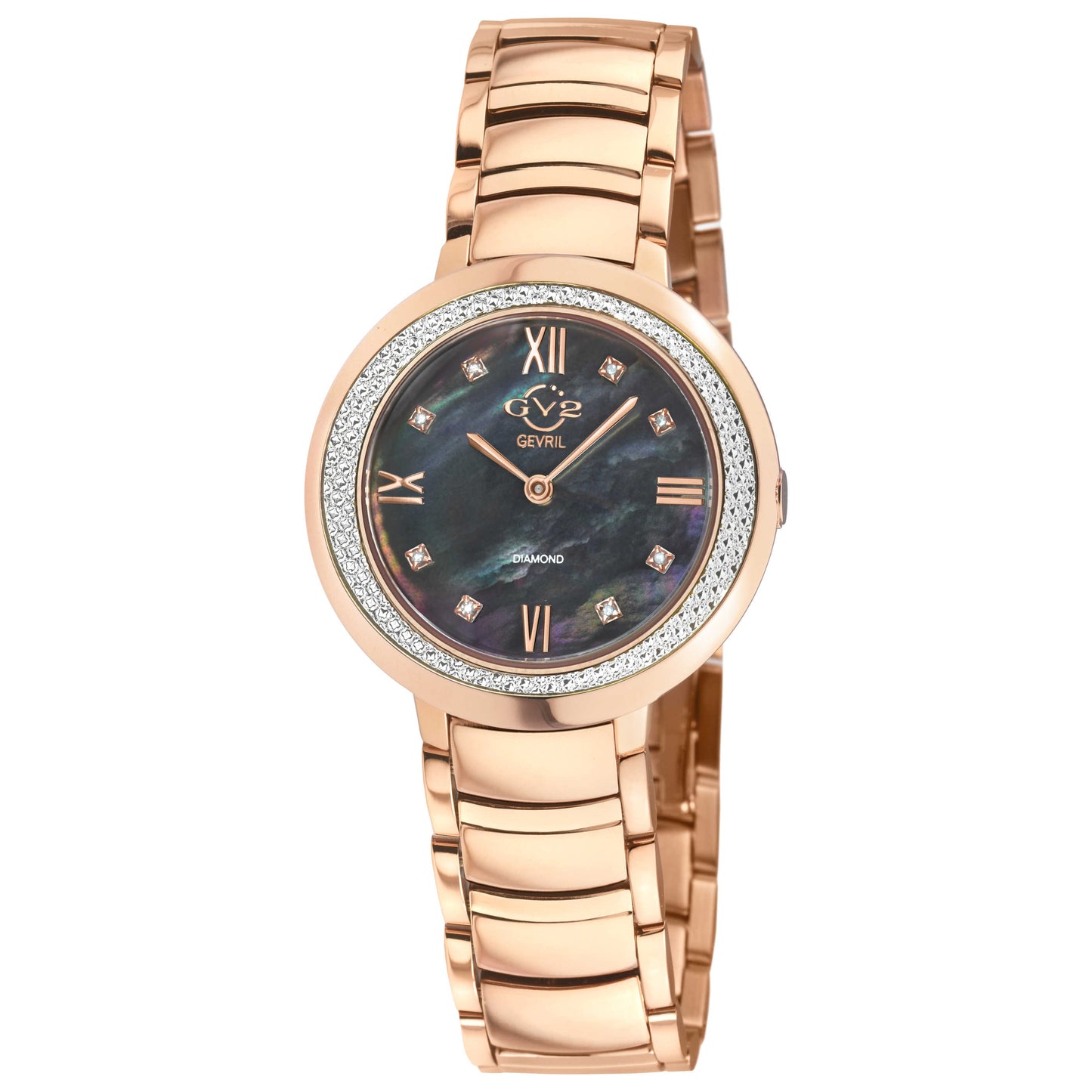 Front view of GV2 by Gevril Amalfi Women's Quartz Watch 14103B