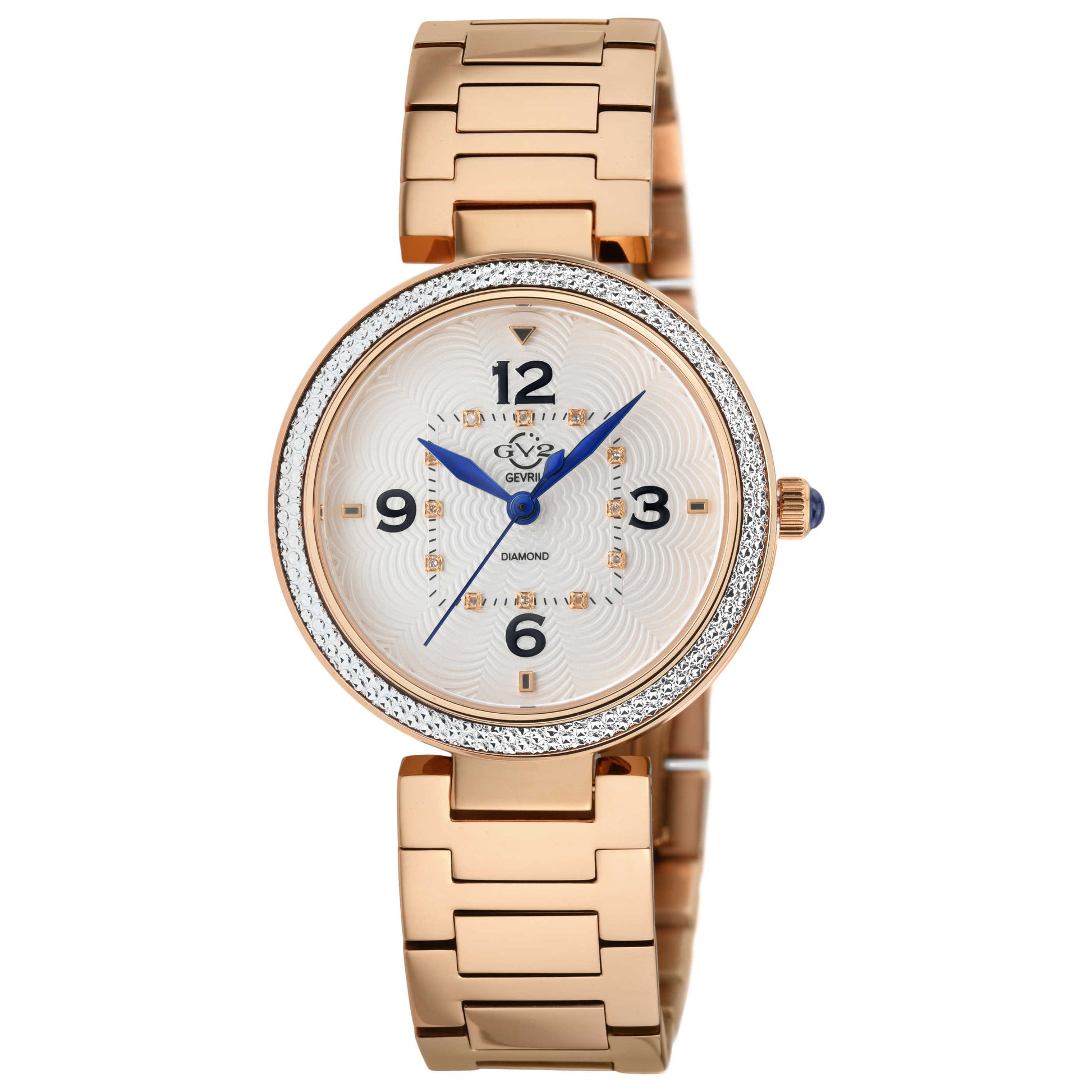 Front view of GV2 by Gevril Piemonte Diamond Women's Quartz Watch 14202B