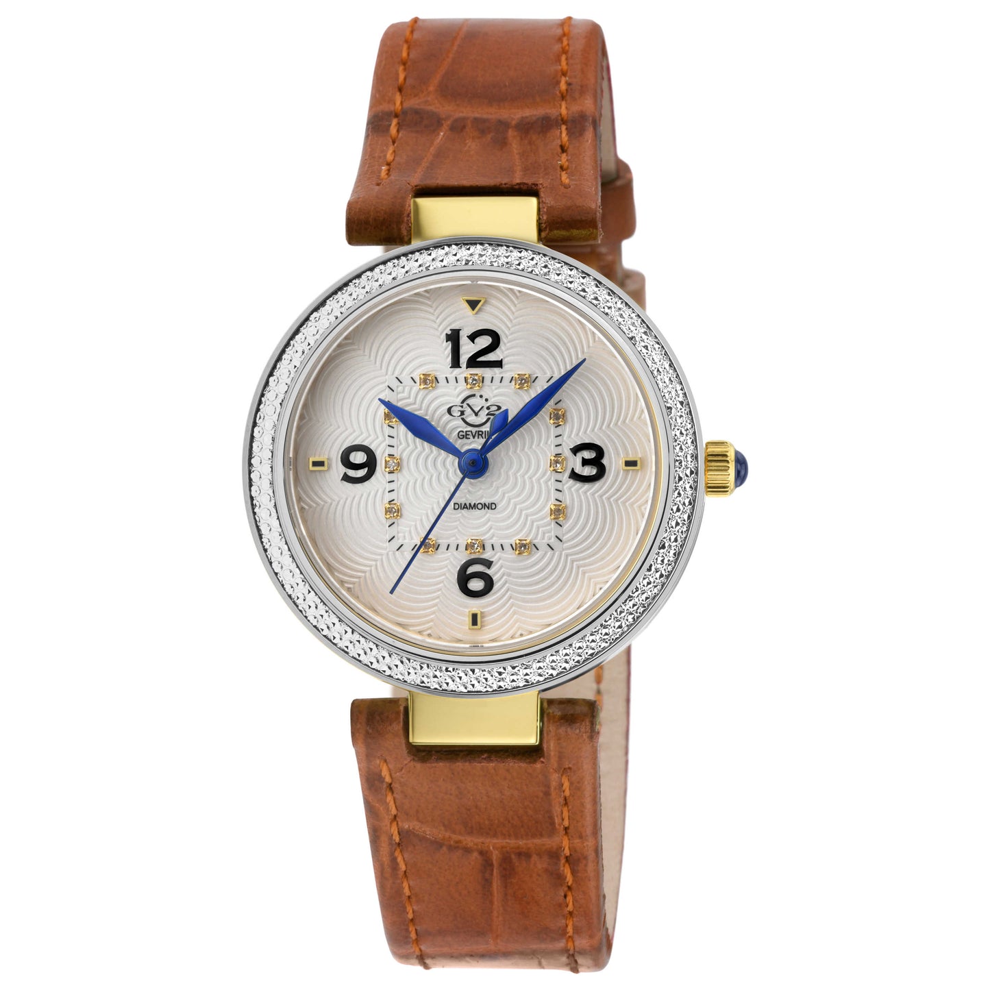 Front view of GV2 by Gevril Piemonte Diamond Women's Quartz Watch 14203-4
