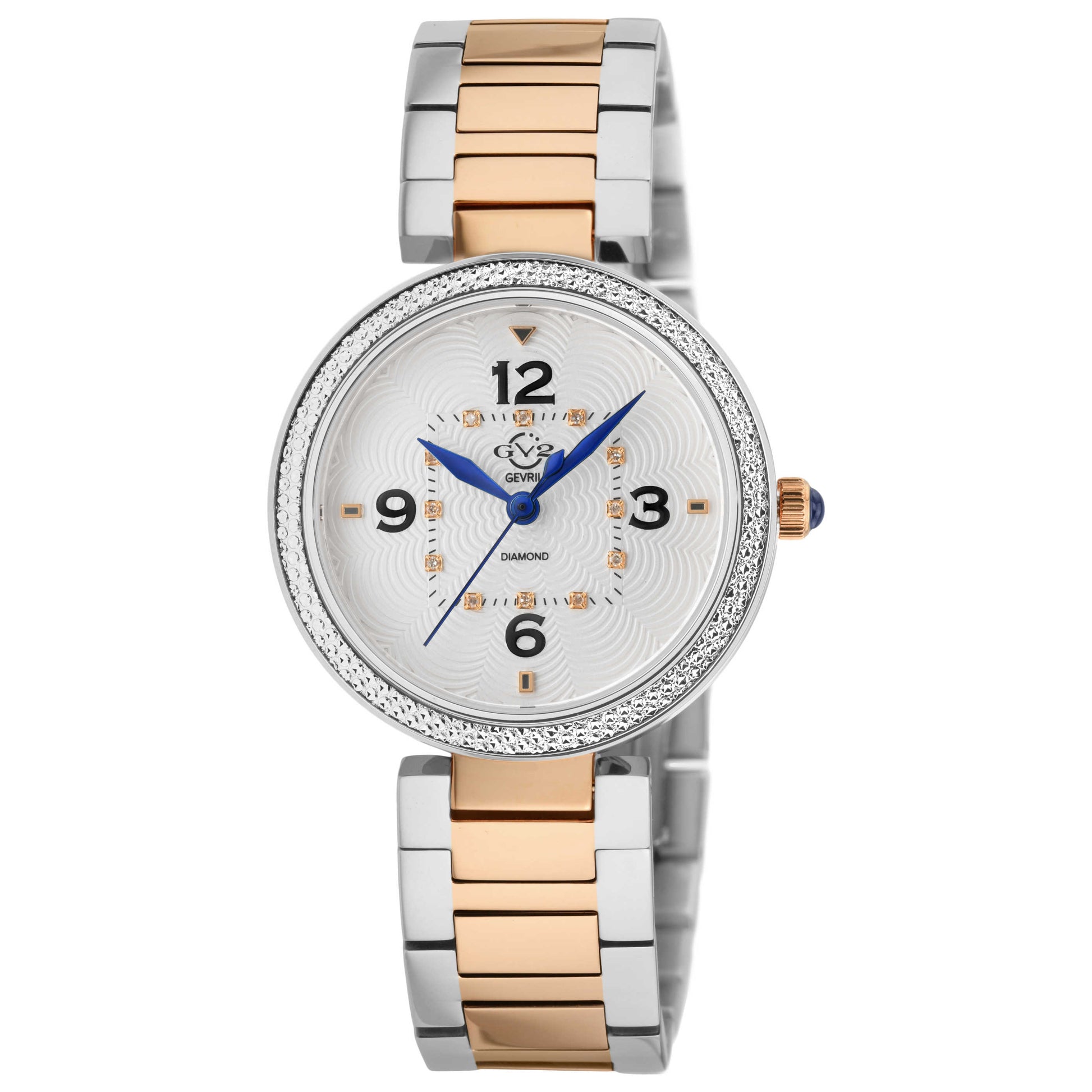 Front view of GV2 by Gevril Piemonte Diamond Women's Quartz Watch 14204B