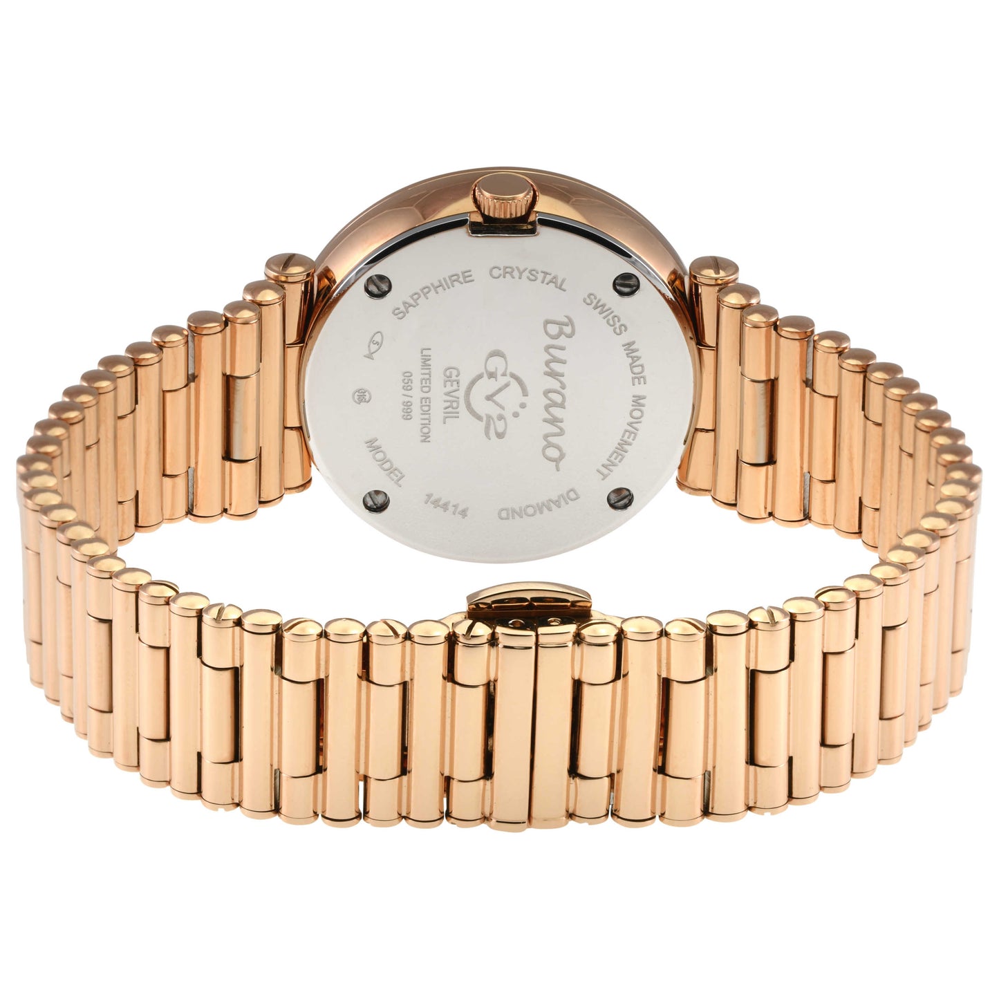 GV2 by Gevril Burano Diamond Women's Quartz Watch 14414B - Image #2