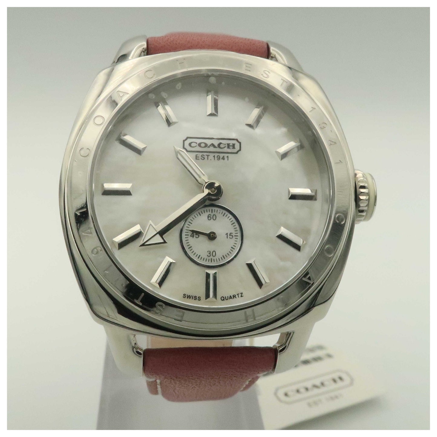 Front view of Coach Ali Sport Women's Swiss Quartz (Battery-Powered) Watch 14501178-PO2