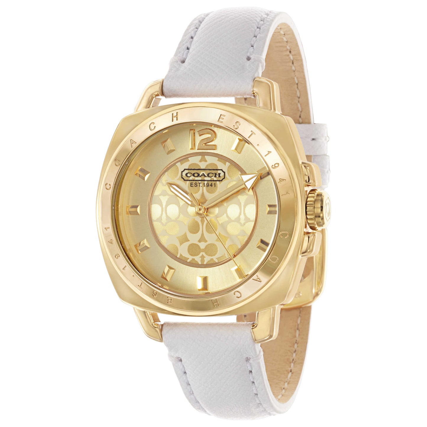 Front view of Coach Boyfriend Women's Japanese Quartz (Battery-Powered) Watch 14501600