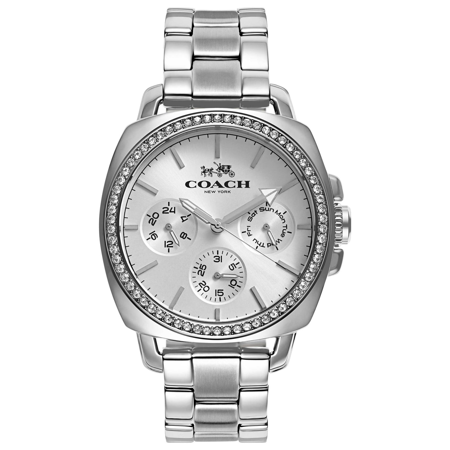 Front view of Coach Boyfriend Women's Japanese Quartz (Battery-Powered) Watch 14502079