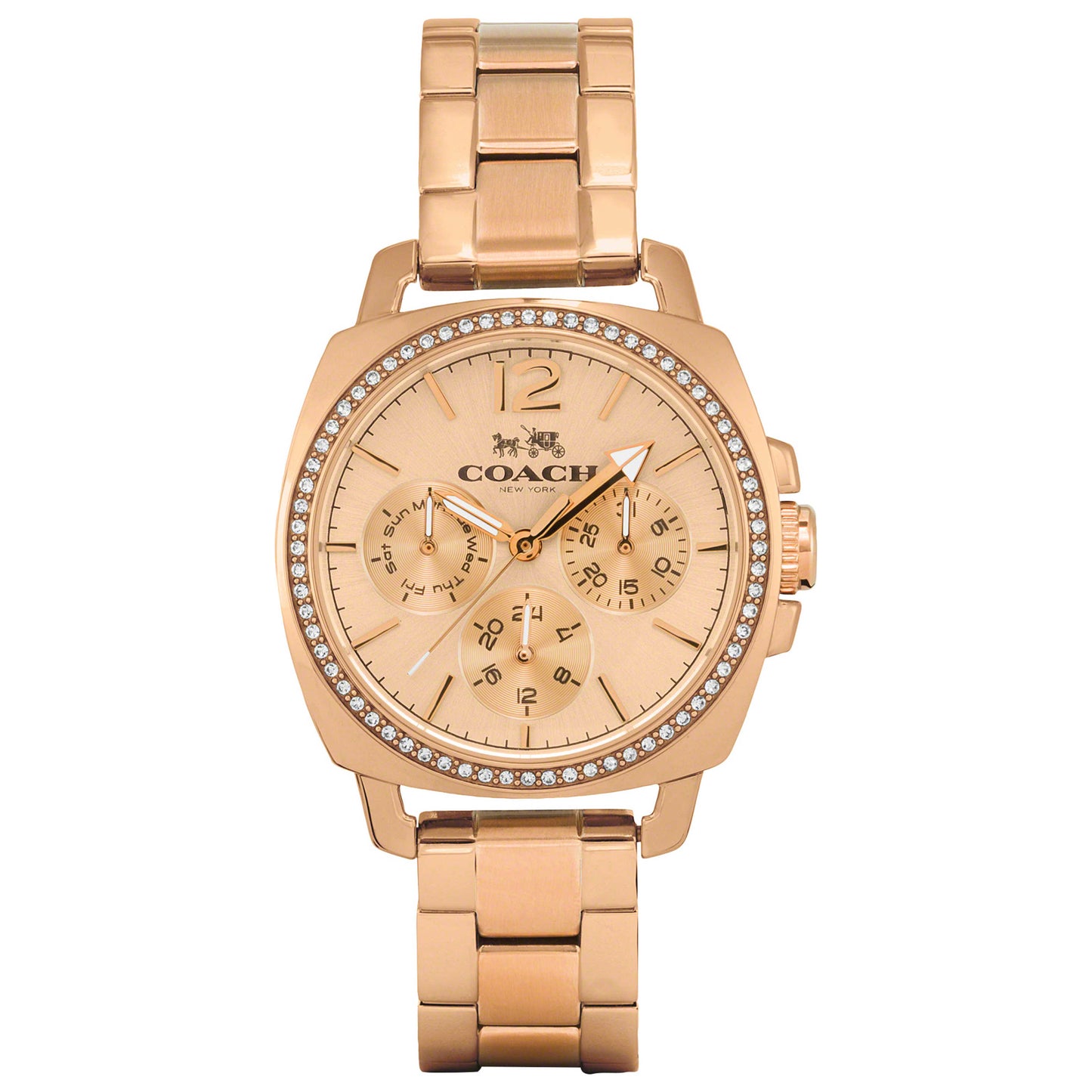 Front view of Coach Boyfriend Women's Japanese Quartz (Battery-Powered) Watch 14502128