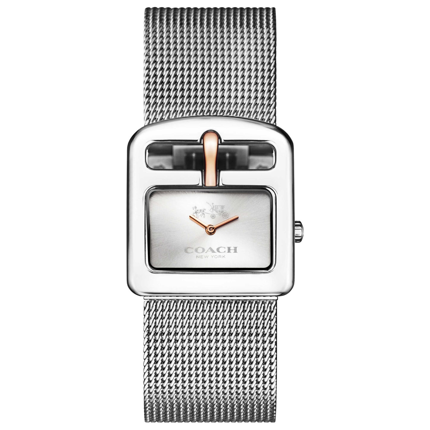 Front view of Coach Duffle Buckle Women's Japanese Quartz (Battery-Powered) Watch 14502318