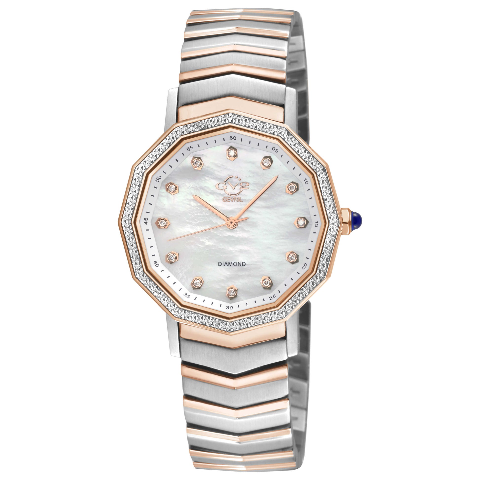 Front view of GV2 by Gevril Spello II Women's Quartz Watch 14519B