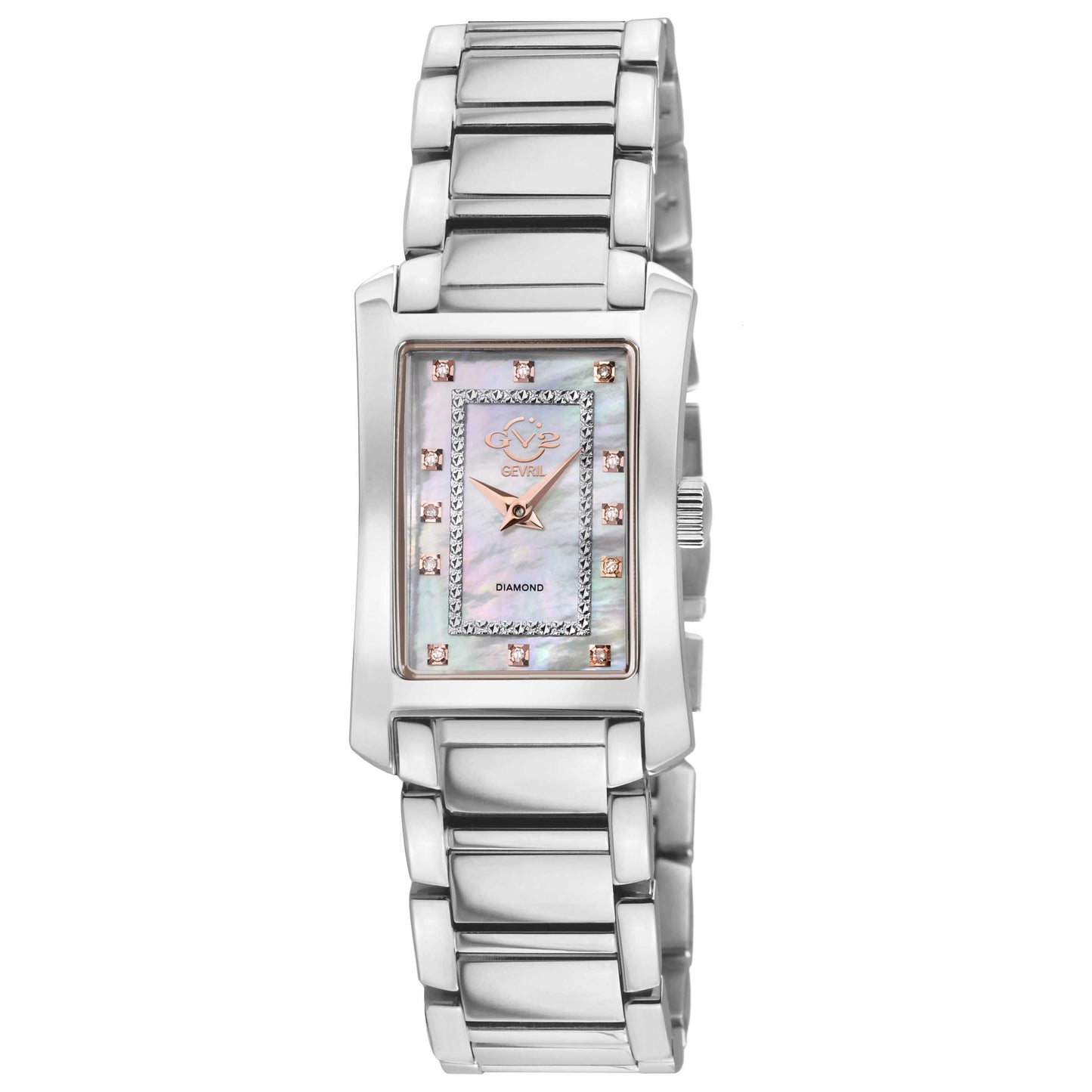 Front view of GV2 by Gevril Luino Diamond Women's Quartz Watch 14600B