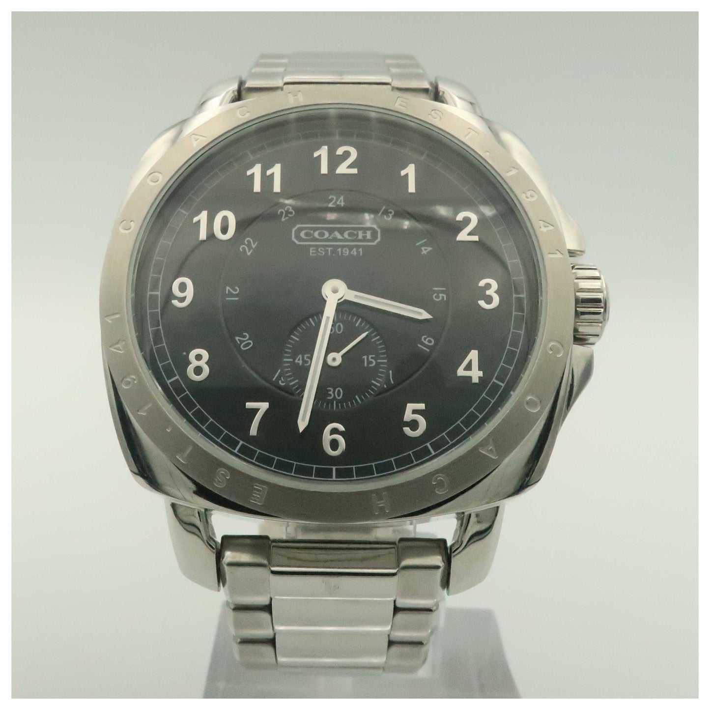 Front view of Coach Tyler Men's Swiss Quartz (Battery-Powered) Watch 14601198-PO