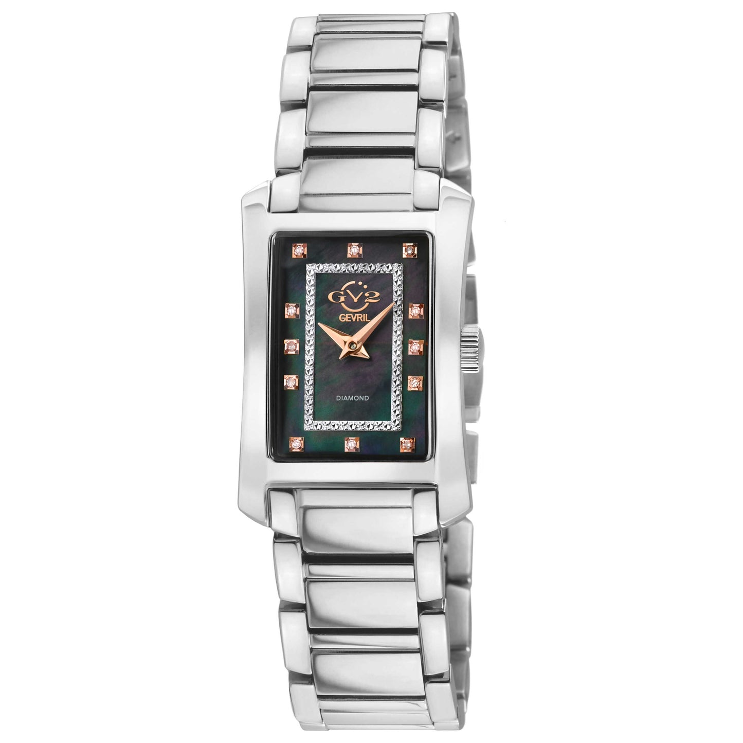 Front view of GV2 by Gevril Luino Diamond Women's Quartz Watch 14601B