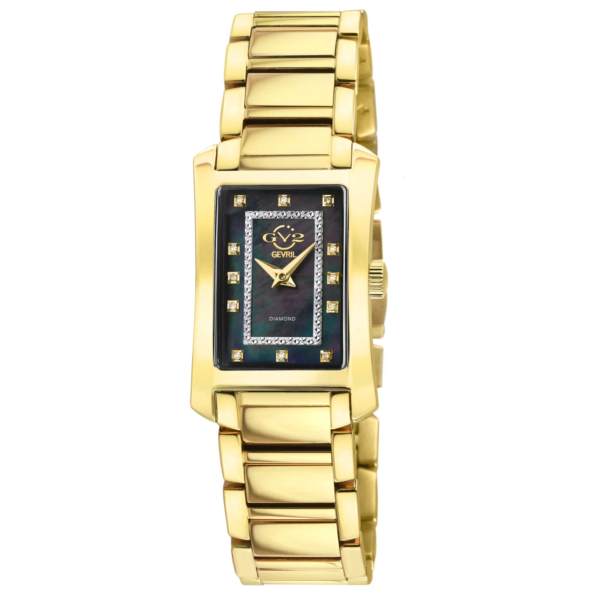 Front view of GV2 by Gevril Luino Diamond Women's Quartz Watch 14603B