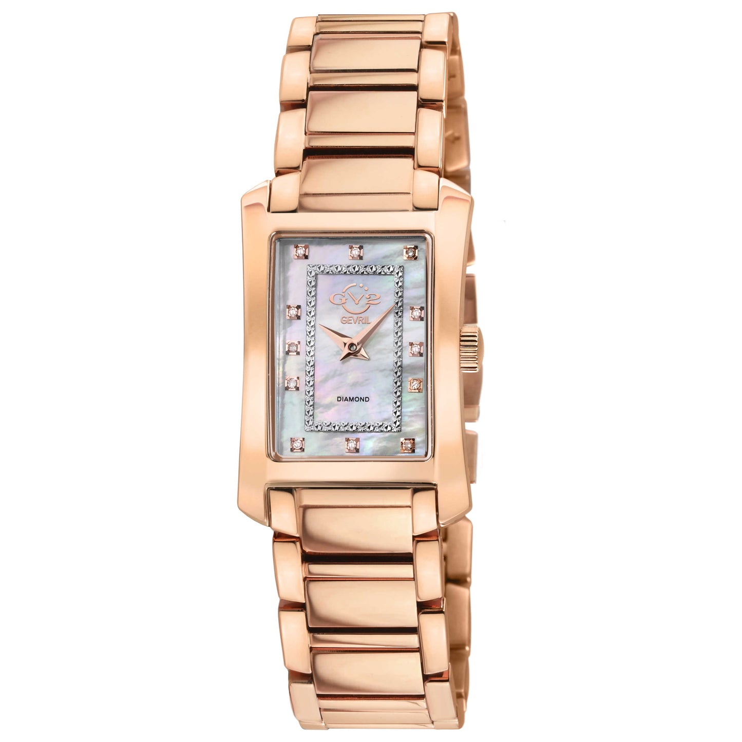 Front view of GV2 by Gevril Luino Diamond Women's Quartz Watch 14604B