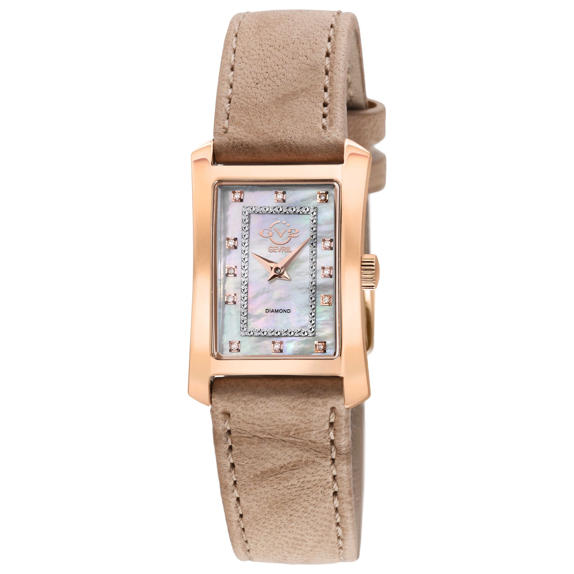 Front view of GV2 by Gevril Luino Diamond Women's Quartz Watch 14604