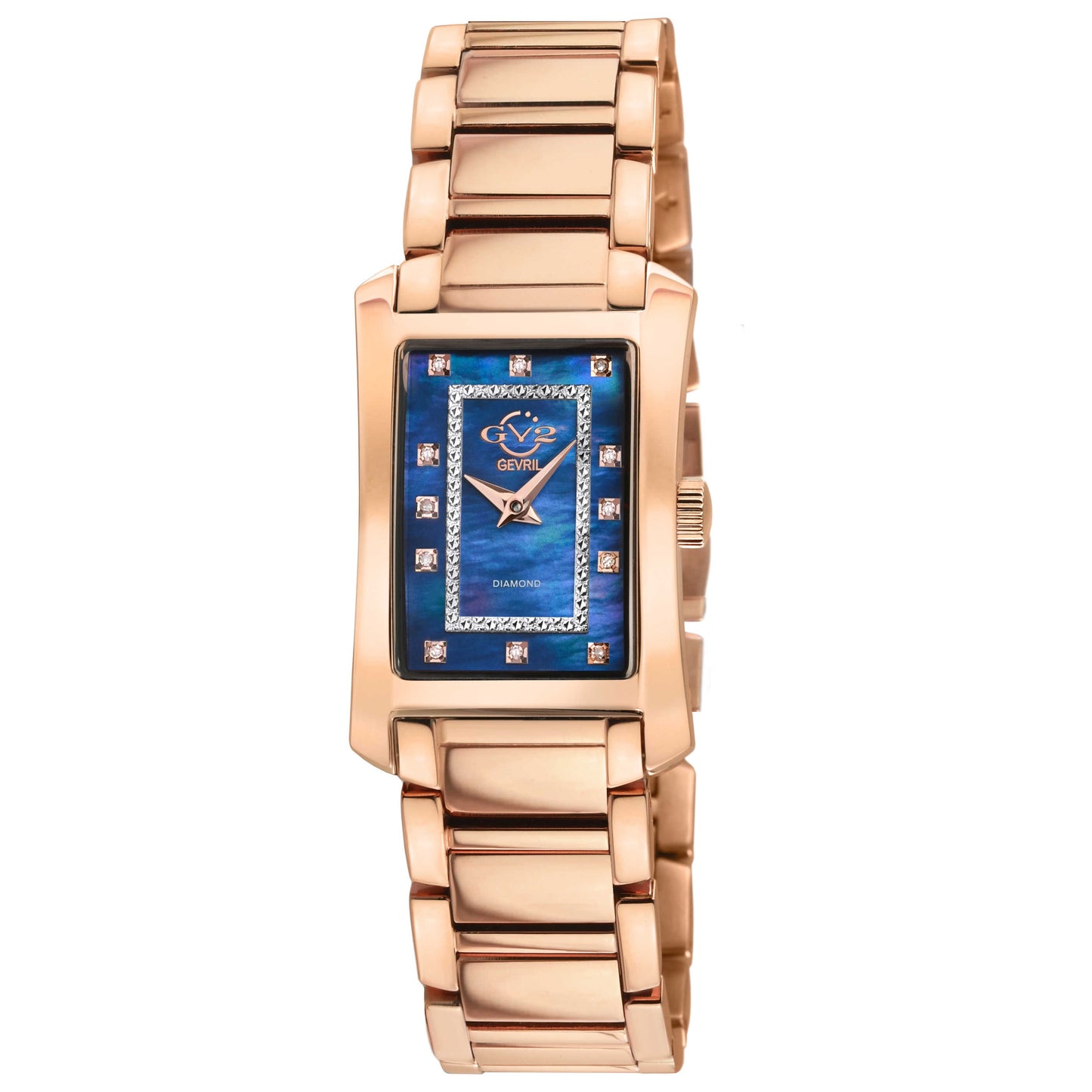 Front view of GV2 by Gevril Luino Diamond Women's Quartz Watch 14605B
