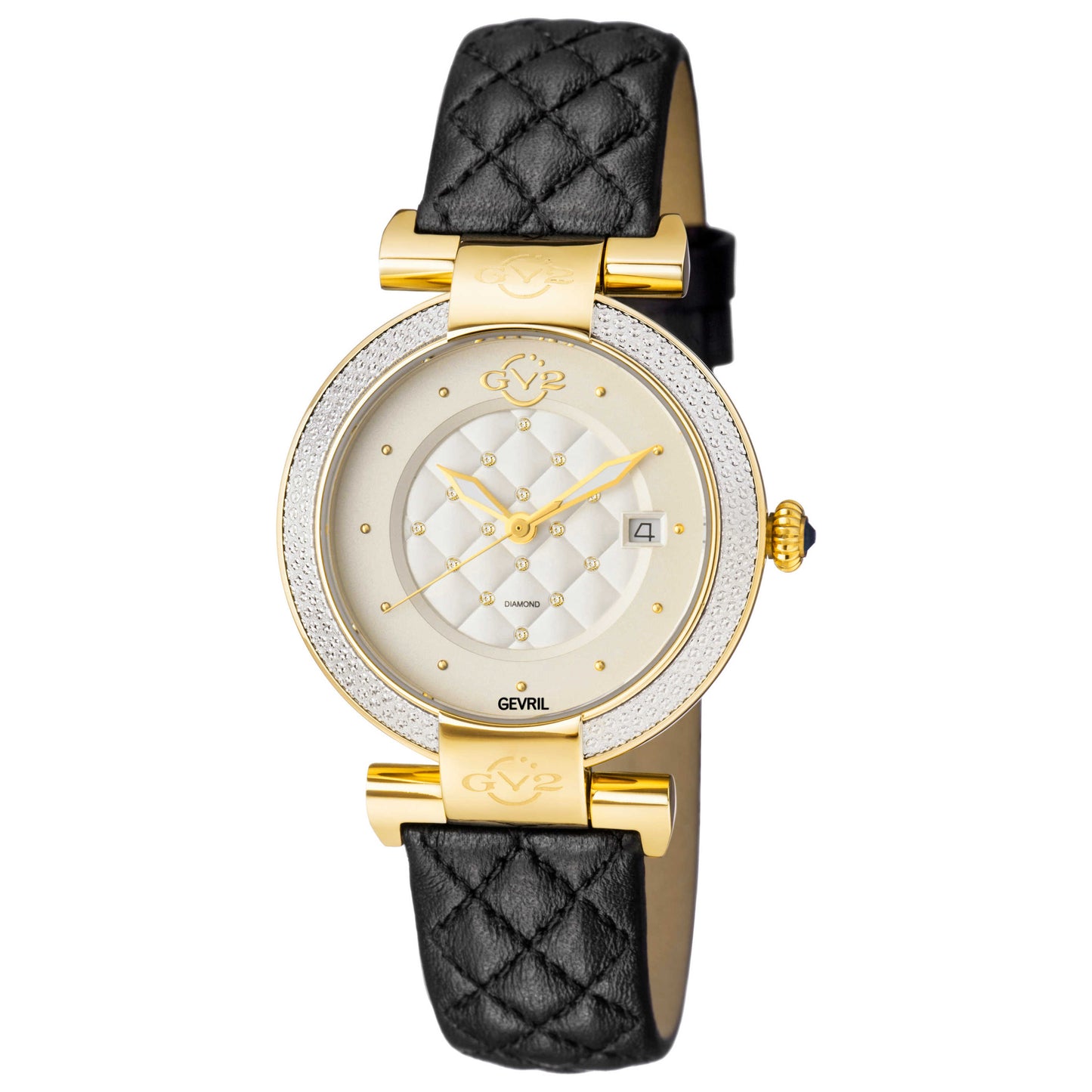 Front view of GV2 by Gevril Berletta Diamond Women's Quartz Watch 1501-L3