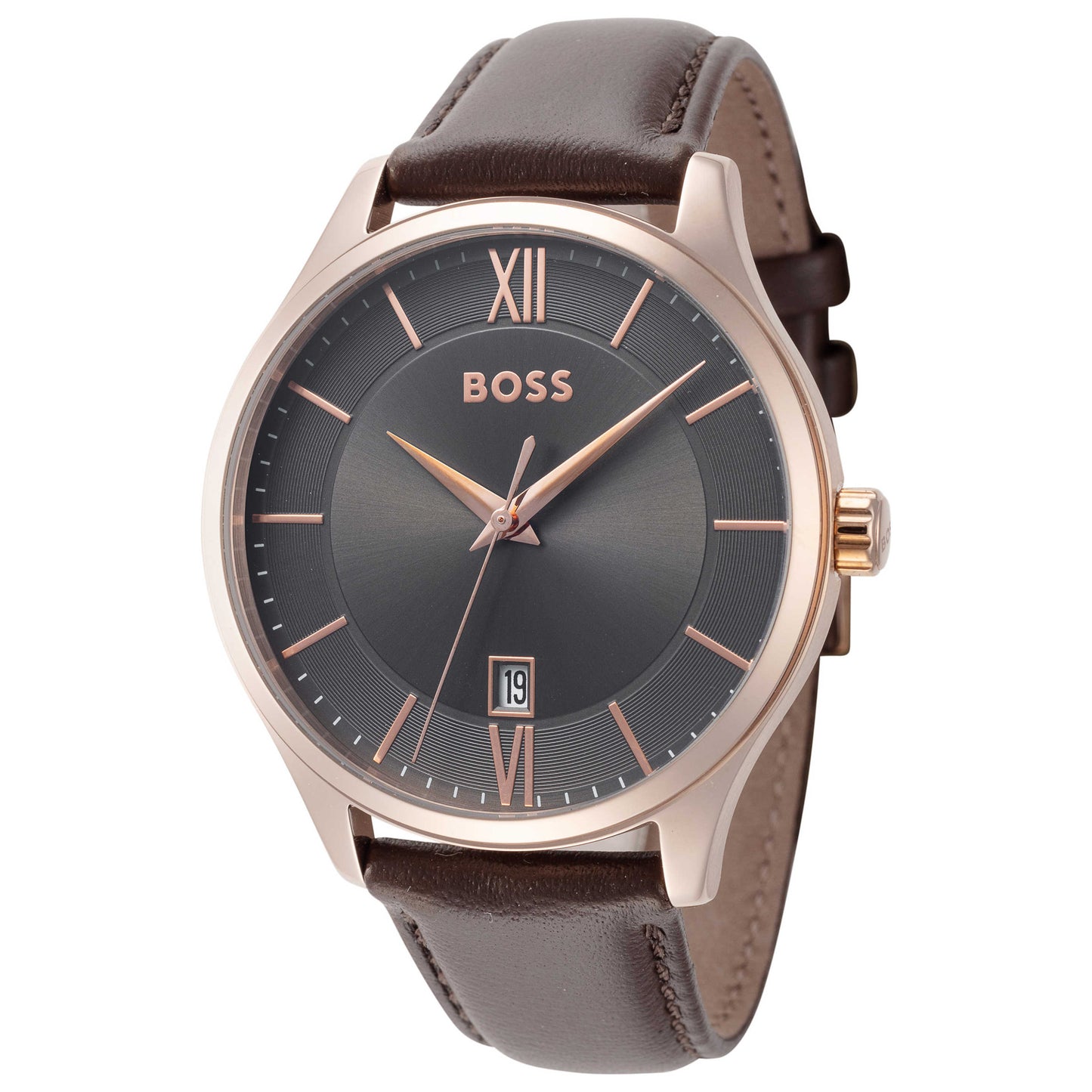 Front view of Hugo Boss Elite Men's Quartz Watch 1513894