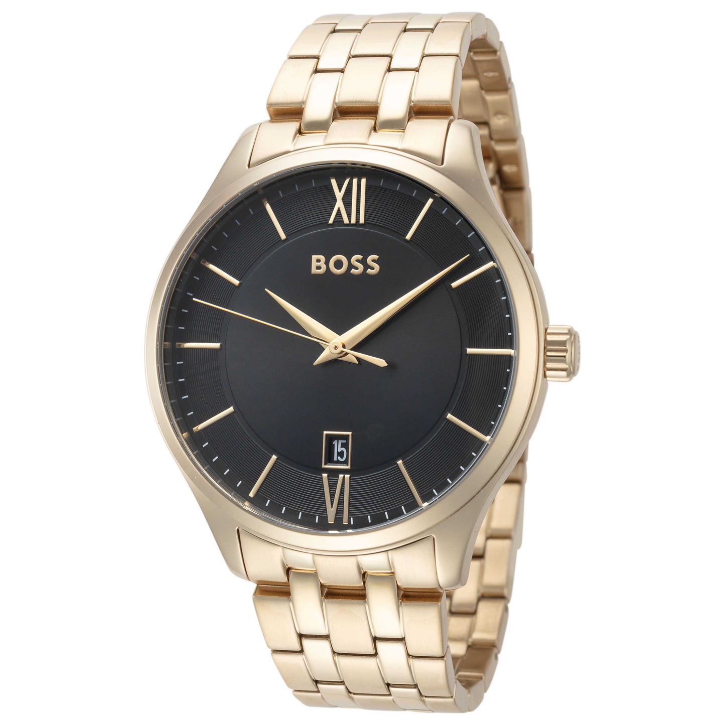 Front view of Hugo Boss Elite Men's Quartz Watch 1513897