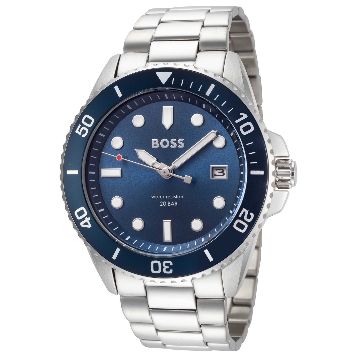 Front view of Hugo Boss Ace Men's Quartz Watch 1513916
