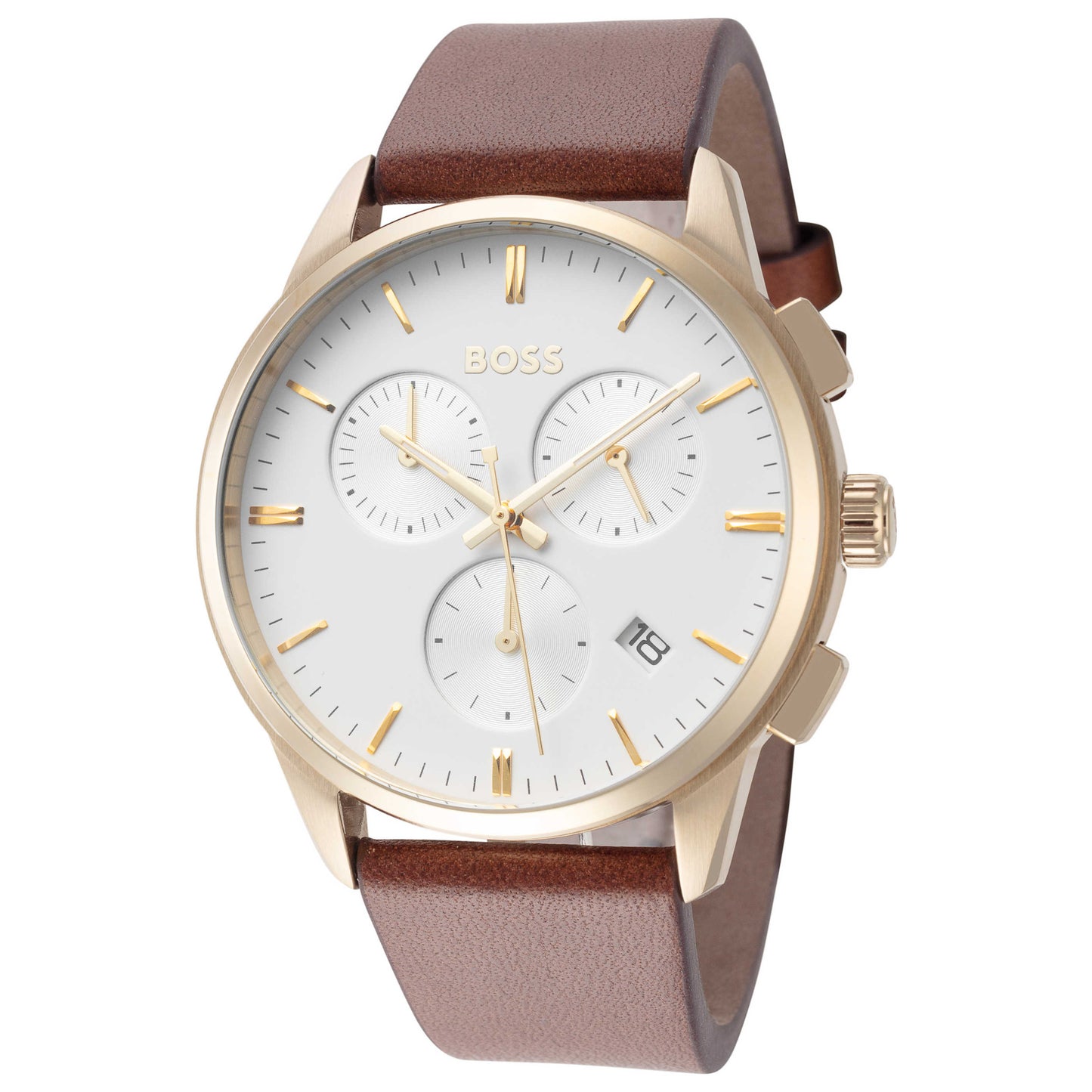 Front view of Hugo Boss Dapper Men's Quartz Watch 1513926