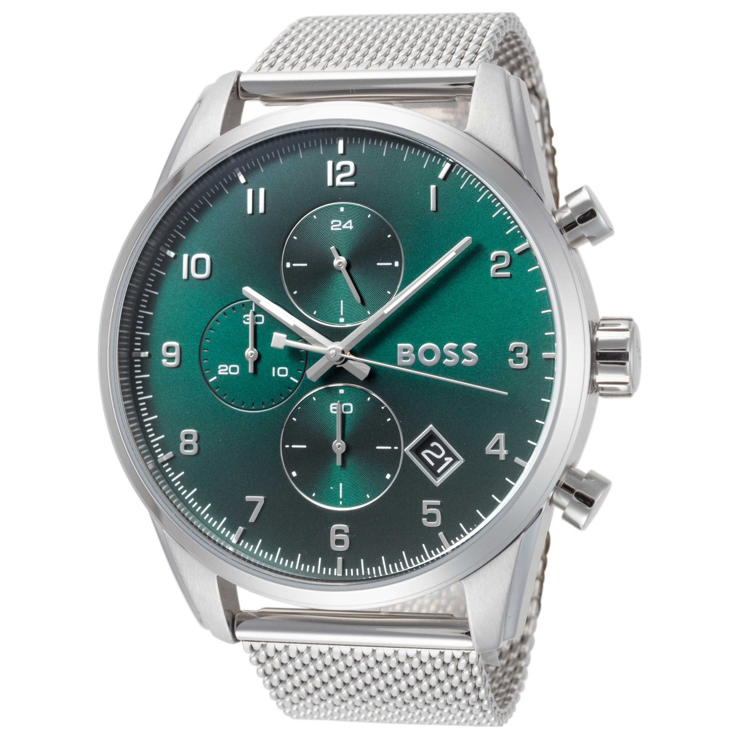 Front view of Hugo Boss Skymaster Men's Quartz Watch 1513938