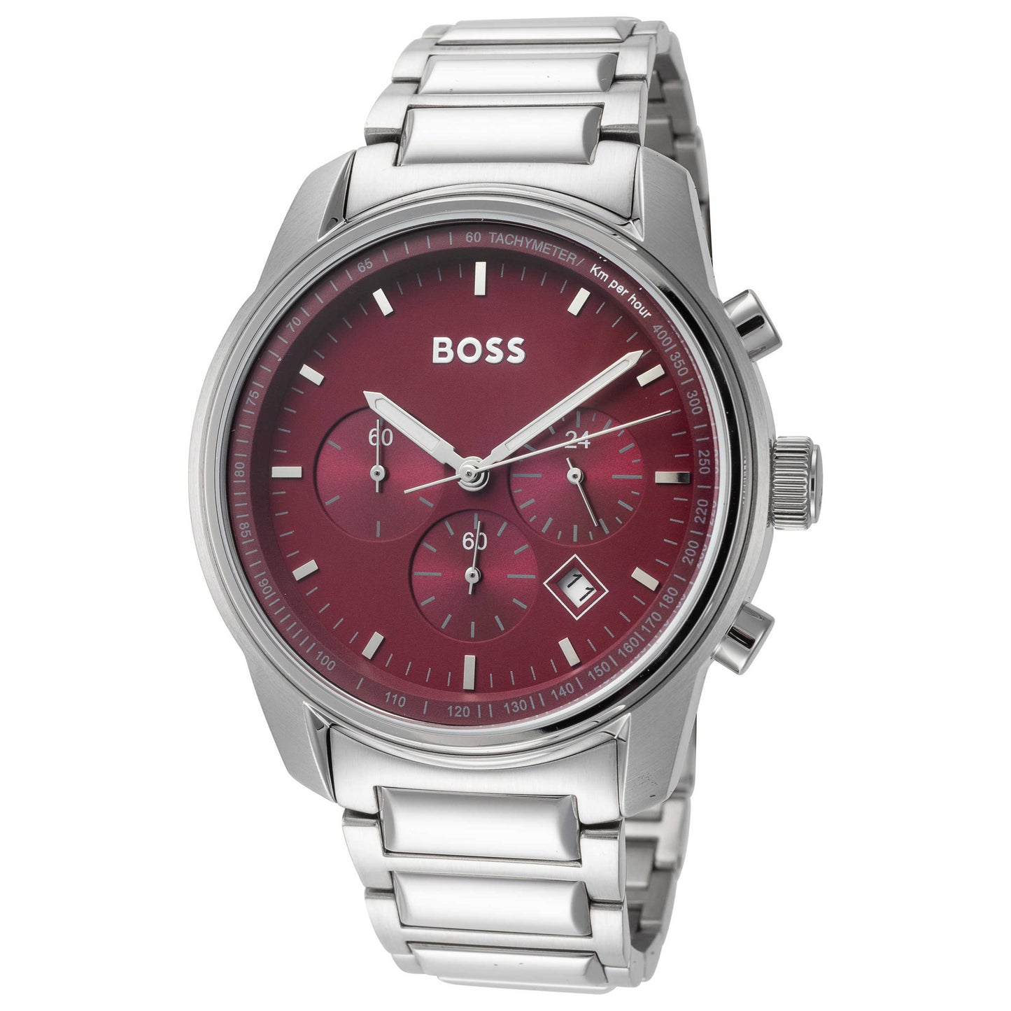 Front view of Hugo Boss Trace Men's Quartz Watch 1514004