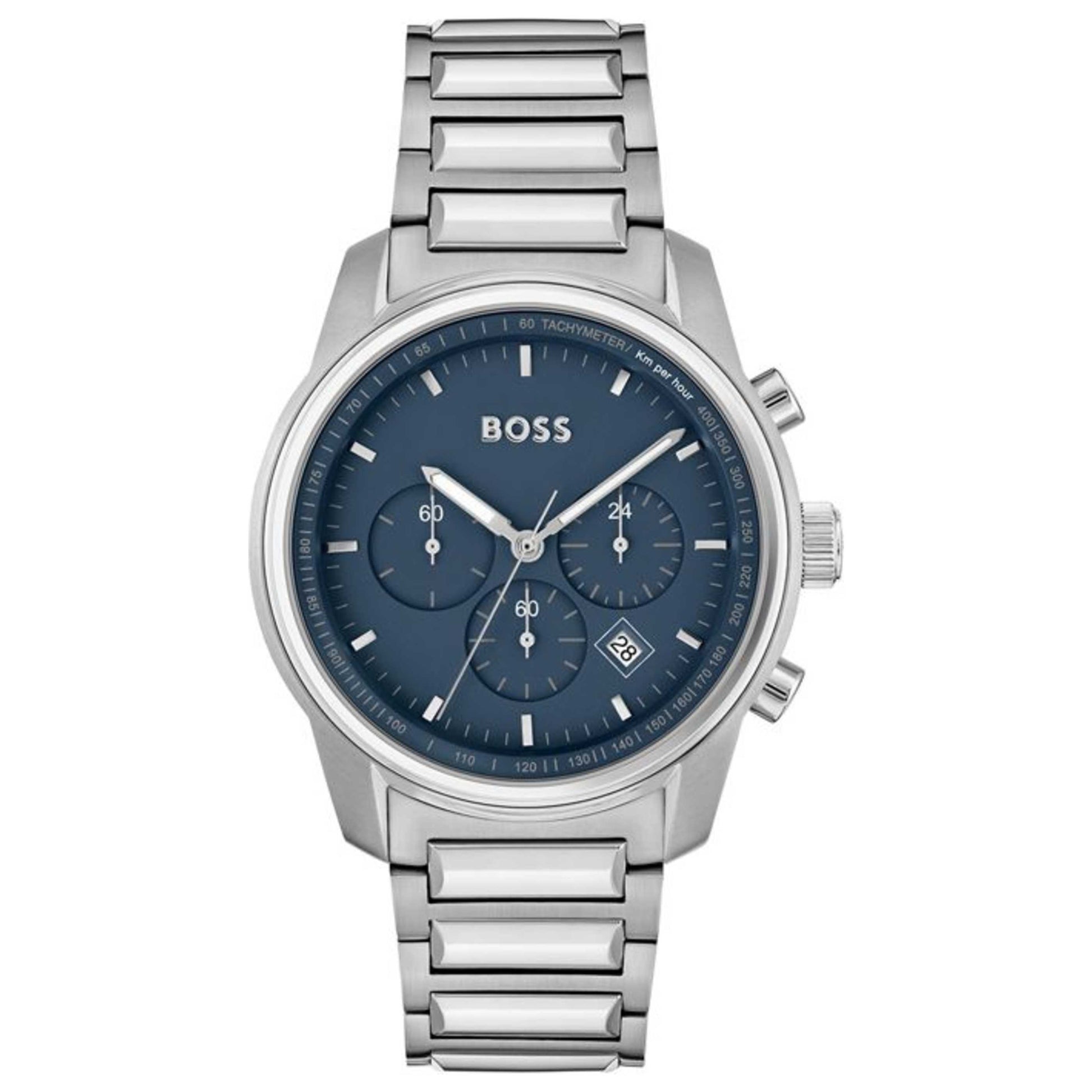Front view of Hugo Boss Trace Men's Quartz Watch 1514007