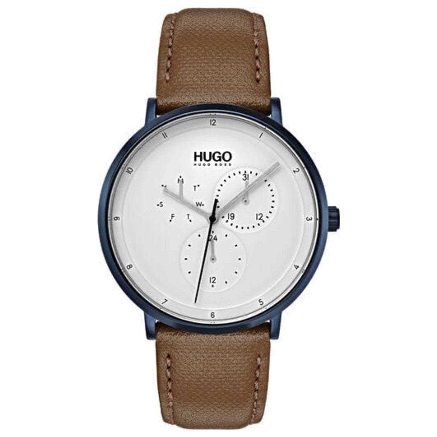 Front view of Hugo Boss Guide Men's Quartz Watch 1530008
