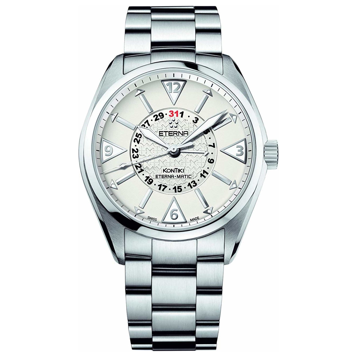 Front view of Eterna KonTiki Men's Automatic Watch 1592-41-11-0217