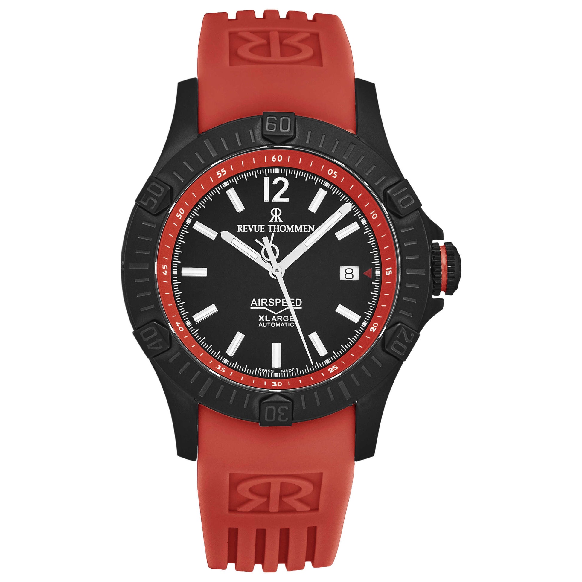 Front view of Revue Thommen Air Speed Men's Automatic Watch 16070.4676