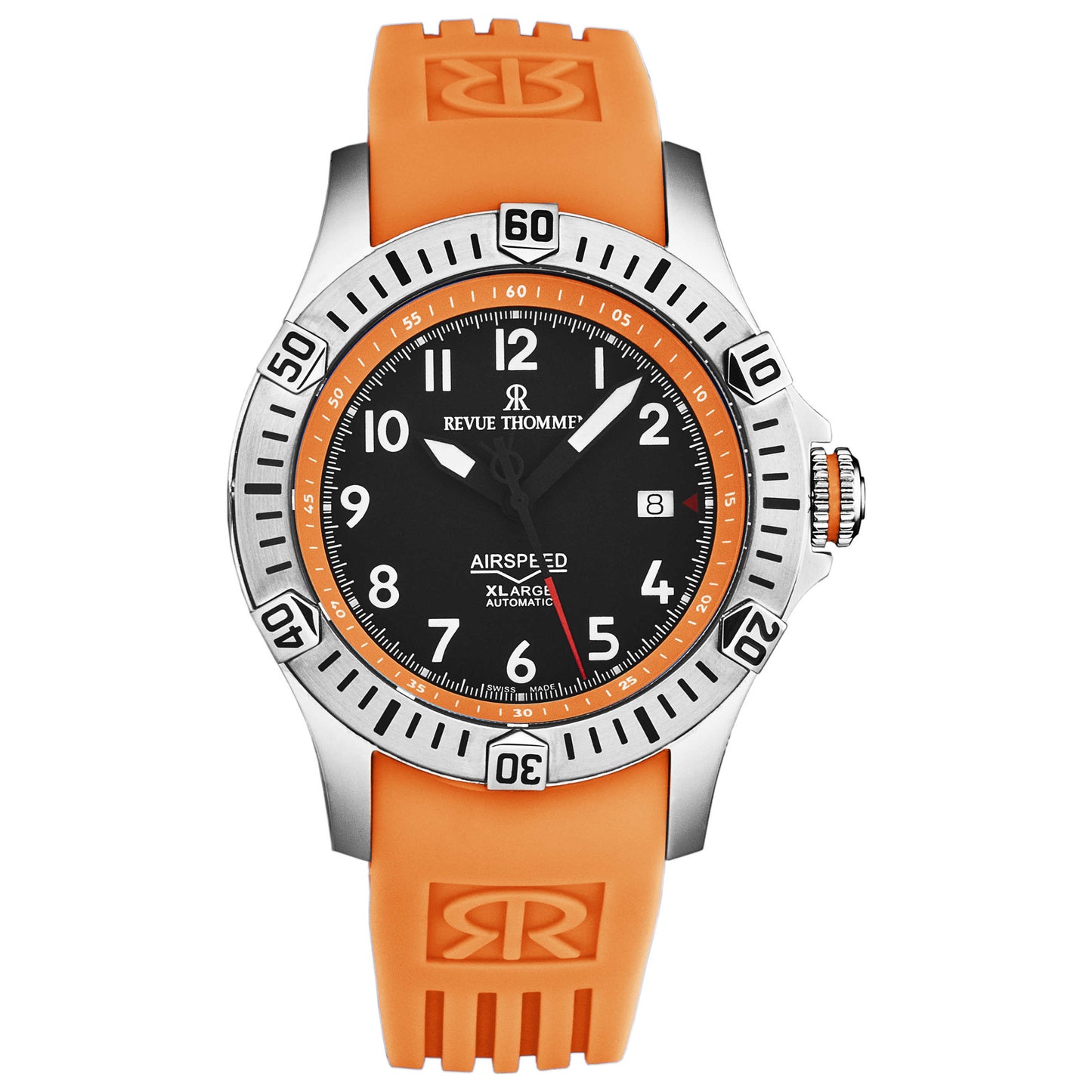 Front view of Revue Thommen Air Speed Men's Automatic Watch 16070.4739