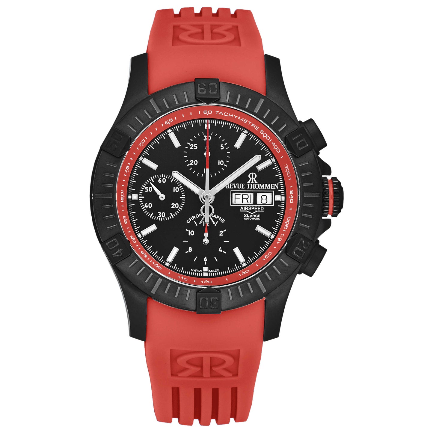 Front view of Revue Thommen Air Speed Men's Automatic Watch 16071.6676