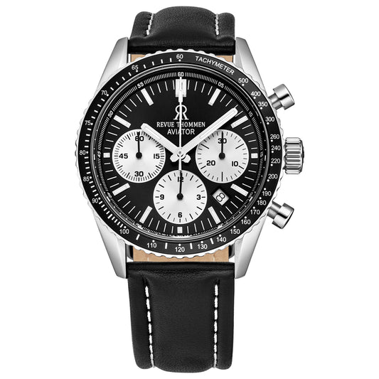 Front view of Revue Thommen Aviator Men's Automatic Watch 17000.6534