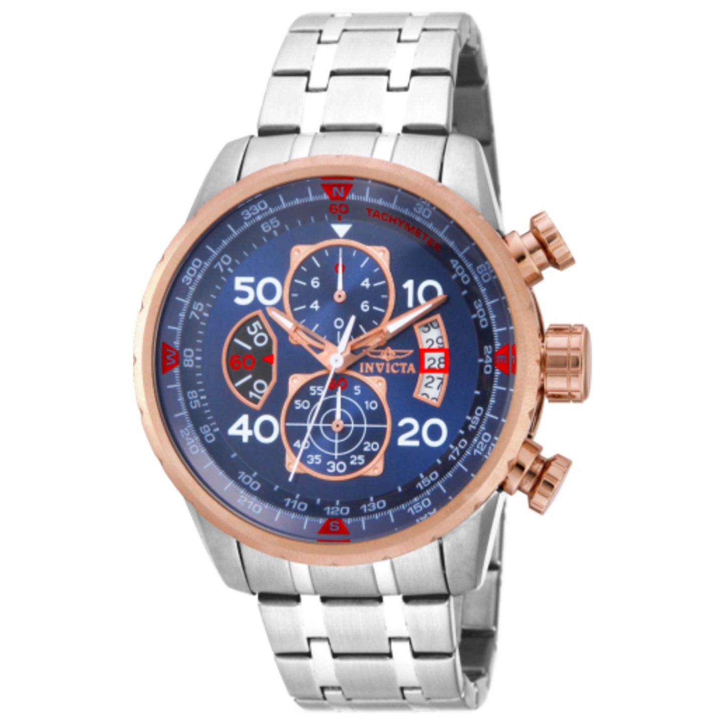 Front view of Invicta Aviator Men's Quartz Watch 17203