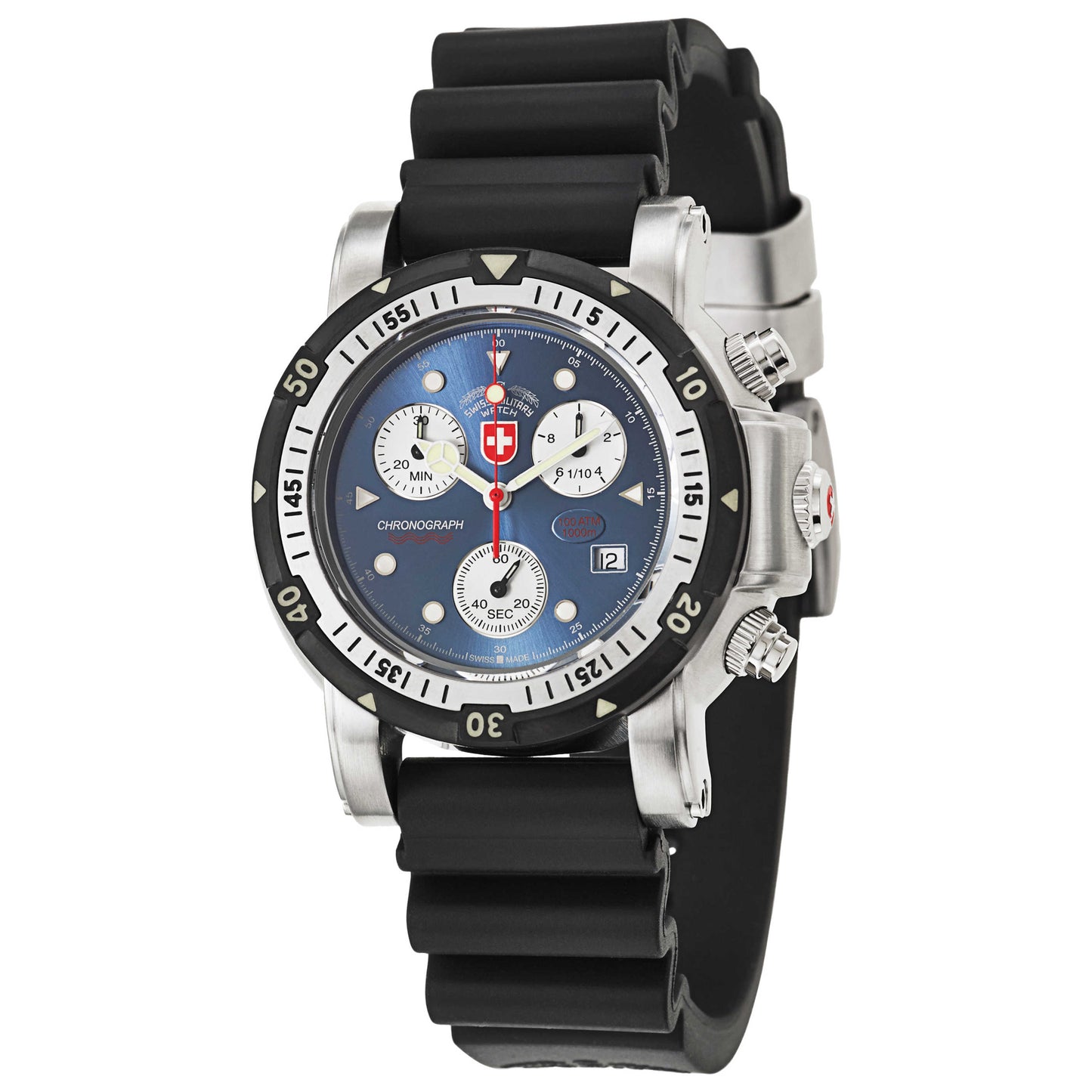 Front view of Swiss Military Seawolf I Men's Swiss Quartz (Battery-Powered) Watch 17271