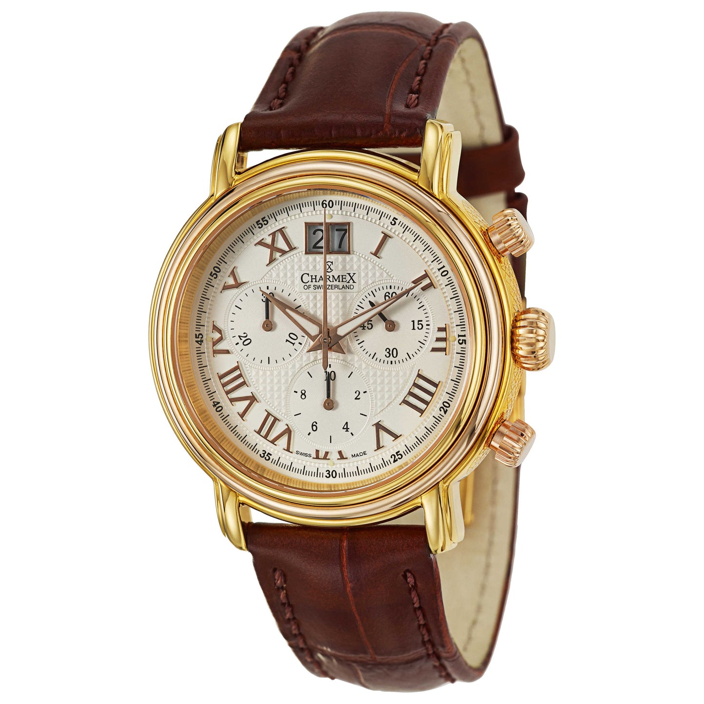 Front view of Charmex Monaco Men's Swiss Quartz (Battery-Powered) Watch 1755