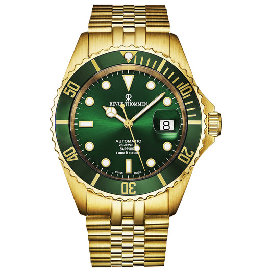 Front view of Revue Thommen Diver Men's Automatic Watch 17571.2214